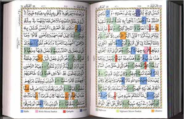 holyquran7 - Variant Readings of Text Colour Black, Red, Yellow in Qur'an